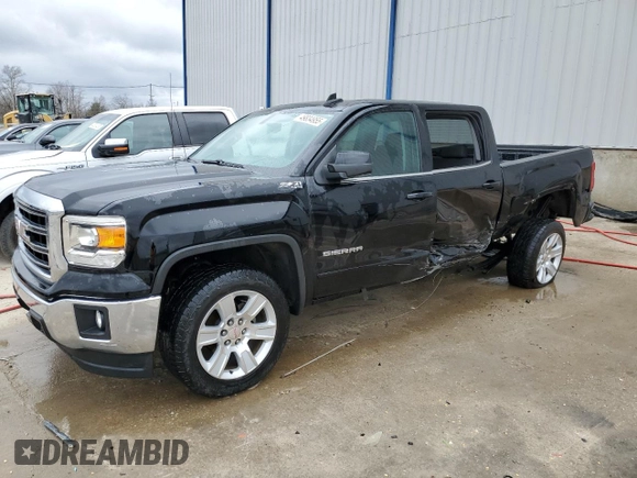 2015 GMC Sierra 1500 SLE z VIN 3GTU2UEC0FG474668, wystawiony jako Copart lot #49834955 z przebiegiem 107 272 mil mil oraz Szkoda całkowita • Salvage title. Historia ofert i sprzedaży dostępna na DreamBid. Obrazek 1.