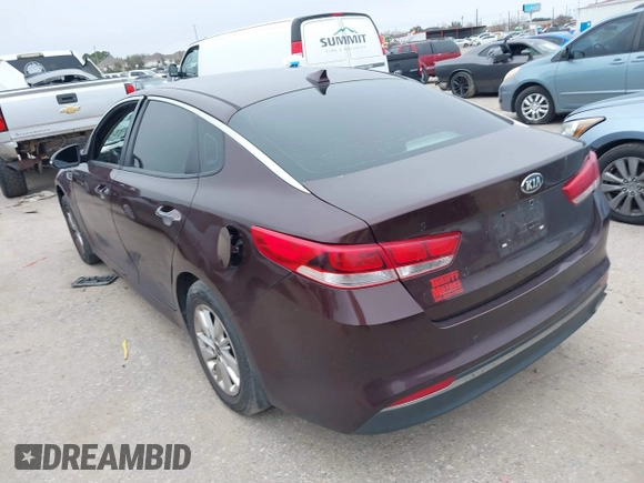 2017 Kia Optima LX with VIN 5XXGT4L37HG164861, listed as a IAAI auction lot 41624517 with 173,356 mi miles. Bid and sale history available at carsss.com. Image 3.