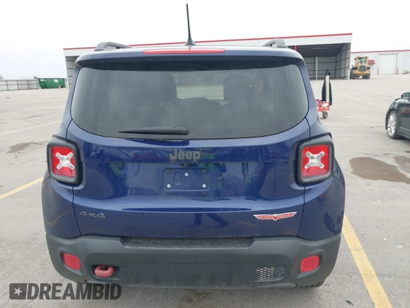 2016 Jeep Renegade Trailhawk with VIN ZACCJBCTXGPD30986, listed as a IAAI auction lot 41970876 with 55,814 mi miles and . Bid and sale history available at carsss.com. Image 16.