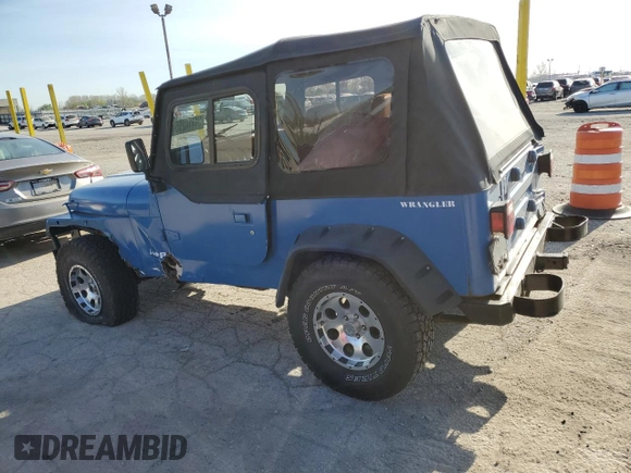 1995 Jeep Wrangler S z VIN 1J4FY19P8SP300768, wystawiony jako Copart lot #54414255 z przebiegiem 199 044 mil mil oraz Szkoda całkowita • Salvage title. Historia ofert i sprzedaży dostępna na DreamBid. Obrazek 2.