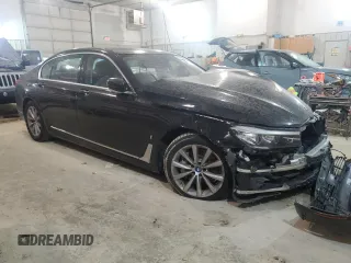 2018 BMW 7 Series 740e xDrive iPerformance with VIN WBA7J2C52JG497993, listed as a Copart auction lot 40766383 with 39,740 mi miles. Bid and sale history available at carsss.com. Image 4.