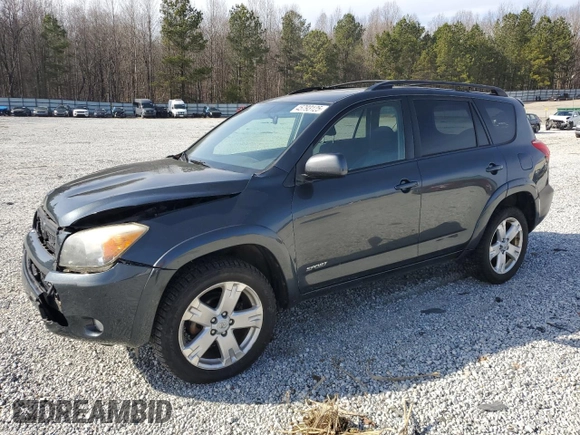 2007 Toyota RAV4 Sport with VIN JTMBD32V976034551, listed as a Copart auction lot 45793125 with 159,980 mi miles and Salvage Title. Bid and sale history available at carsss.com. Image 1.