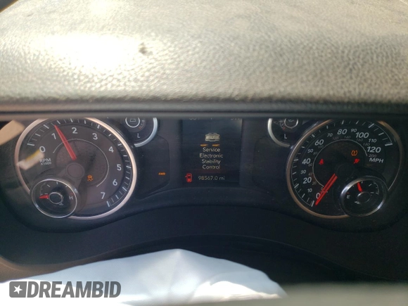 2021 Ram 2500 Tradesman with VIN 3C6UR5CJ0MG561557, listed as a Copart auction lot 50976935 with 98,567 mi miles and Salvage title. Bid and sale history available at DreamBid. Image 9.