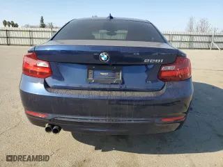 2016 BMW 2 Series 228i with VIN WBA1F9C55GV742306, listed as a Copart auction lot 41801185 with 47,395 mi miles and Salvage Title. Bid and sale history available at carsss.com. Image 6.