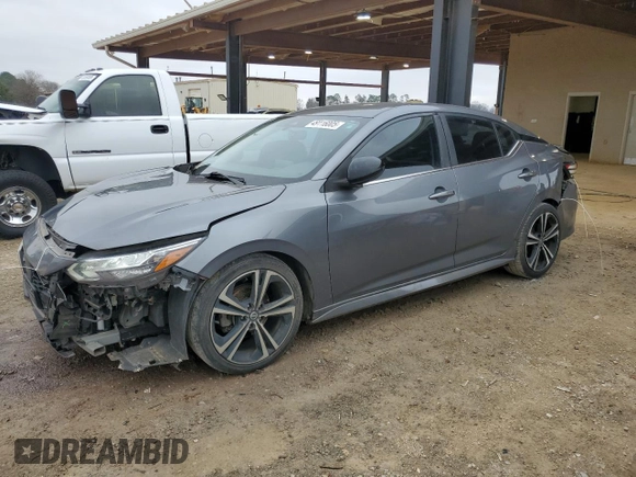 2020 Nissan Sentra SR with VIN 3N1AB8DV0LY237605, listed as a Copart auction lot 49116005 with 110,256 mi miles and Salvage Title. Bid and sale history available at DreamBid. Image 1.