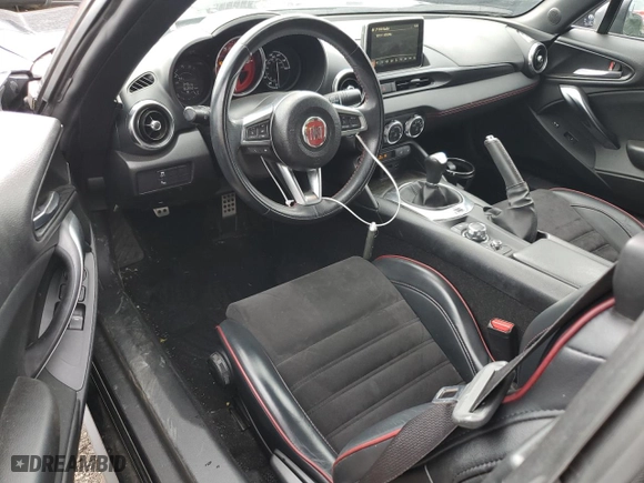 2018 FIAT 124 Spider Abarth with VIN JC1NFAEK6J0135812, listed as a Copart auction lot 61188194 with NaN miles and Salvage Title. Bid and sale history available at carsss.com. Image 8.