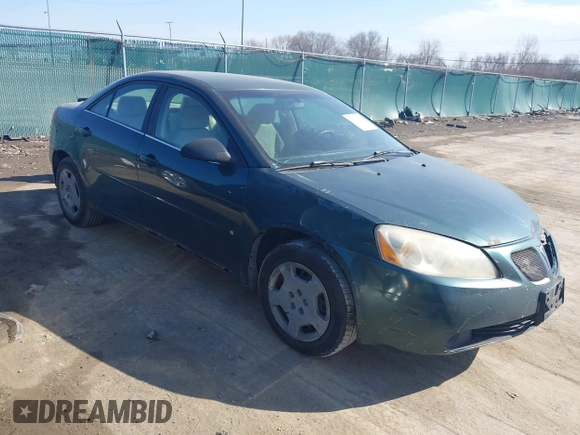 2007 Pontiac G6 1SV Value Leader with VIN 1G2ZF58B274261341, listed as a IAAI auction lot 41704035 with 196,225 mi miles. Bid and sale history available at carsss.com. Image 1.