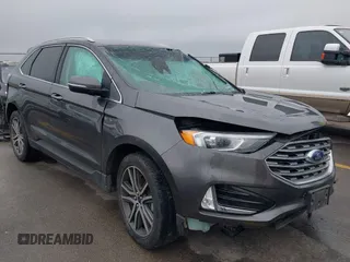 2019 Ford Edge Titanium z VIN 2FMPK3K96KBB36507, wystawiony jako IAAI lot #41695380 z przebiegiem 108 650 mil mil oraz . Historia ofert i sprzedaży dostępna na DreamBid. Obrazek 1.