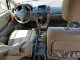 2002 Lexus RX 300 z VIN JTJHF10UX20283503, wystawiony jako Copart lot #56414055 z przebiegiem Nie podano mil oraz Szkoda całkowita • Salvage title. Historia ofert i sprzedaży dostępna na DreamBid. Obrazek 8.