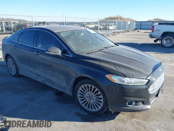 2014 Ford Fusion Titanium with VIN 3FA6P0K93ER293357, listed as a IAAI auction lot 41354955 with 176,130 mi miles. Bid and sale history available at carsss.com. Image 1.