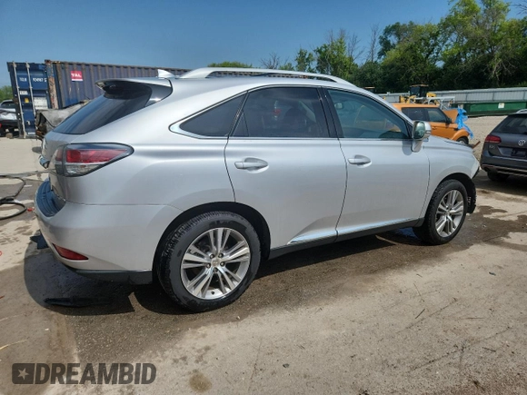 2015 Lexus RX 350 with VIN 2T2BK1BA0FC252954, listed as a Copart auction lot 61876605 with 129,919 mi miles and Clean title. Bid and sale history available at DreamBid. Image 3.