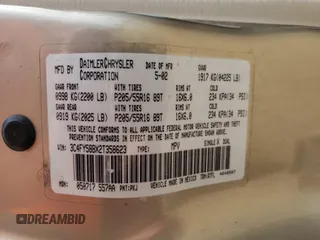 2002 Chrysler PT Cruiser Touring z VIN 3C4FY58BX2T358623, wystawiony jako Copart lot #64420325 z przebiegiem 65 670 mil mil oraz Szkoda całkowita • Salvage title. Historia ofert i sprzedaży dostępna na DreamBid. Obrazek 13.