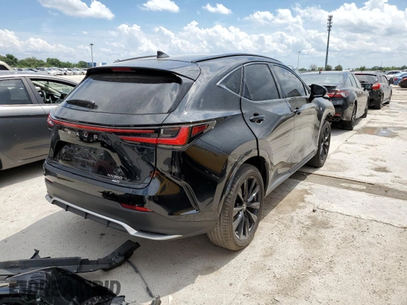 2022 Lexus NX with VIN JTJKGCEZXN5002648, listed as a Copart auction lot 48723823 with 18,647 mi miles. Bid and sale history available at carsss.com. Image 3.