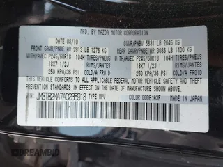 2010 Mazda CX-9 Sport with VIN JM3TB2MA7A0236918, listed as a IAAI auction lot 42060510 with 201,690 mi miles. Bid and sale history available at carsss.com. Image 9.