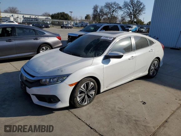 2018 Honda Civic EX-L z VIN JHMFC1F88JX026910, wystawiony jako Copart lot #41890745 z przebiegiem 87 965 mil mil oraz Szkoda całkowita • Salvage title. Historia ofert i sprzedaży dostępna na DreamBid. Obrazek 1.