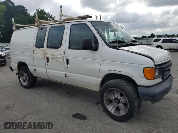 2007 Ford Econoline Cargo Commercial with VIN 1FTNE24LX7DB49770, listed as a Copart auction lot 60119035 with 361,338 mi miles and Non repairable. Bid and sale history available at DreamBid. Image 4.