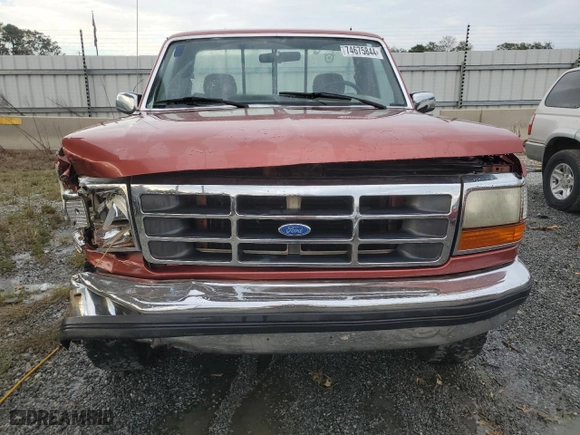 1995 Ford F-150 Special with VIN 1FTEF14N3SNA76012, listed as a Copart auction lot 74675844 with 133345 miles and Salvage Title. Bid and sale history available at carsss.com. Image 5.
