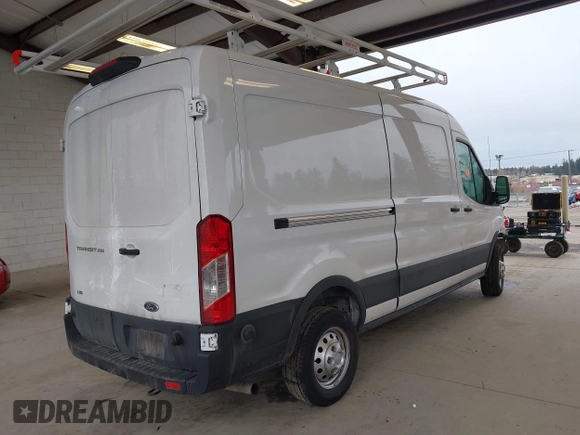 2024 Ford Transit Cargo with VIN 1FTBR2C82RKA94637, listed as a IAAI auction lot 41829528 with 16,901 mi miles and . Bid and sale history available at DreamBid. Image 4.