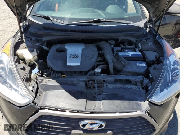 2016 Hyundai Veloster Turbo with VIN KMHTC6AE8GU281075, listed as a Copart auction lot 61605505 with 125,904 mi miles and Salvage title. Bid and sale history available at DreamBid. Image 11.
