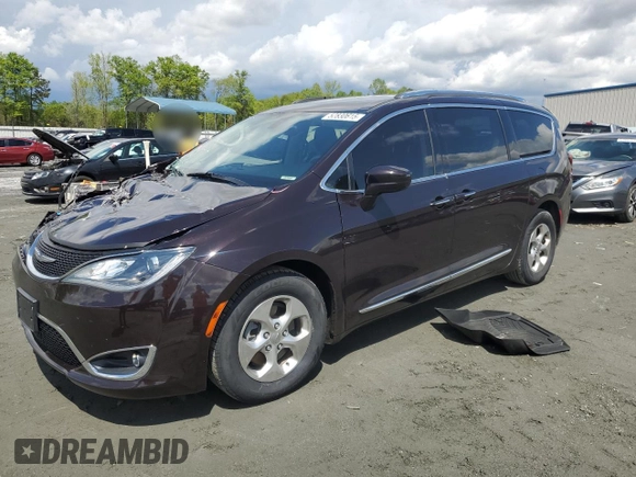 2017 Chrysler Pacifica Touring L Plus with VIN 2C4RC1EG3HR782368, listed as a Copart auction lot 52830615 with 98,621 mi miles and Salvage Title. Bid and sale history available at DreamBid. Image 1.