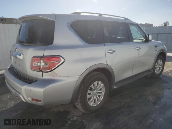 2018 Nissan Armada SV with VIN JN8AY2NC9J9550844, listed as a Copart auction lot 87066554 with 113,942 mi miles and Salvage Title. Bid and sale history available at carsss.com. Image 3.