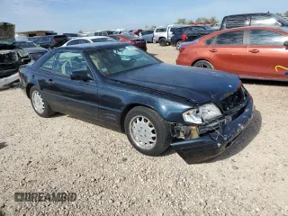 1996 Mercedes-Benz SL-Class with VIN WDBFA67F4TF127743, listed as a Copart auction lot 81627904 with 0 mi miles and Salvage Title. Bid and sale history available at carsss.com. Image 4.