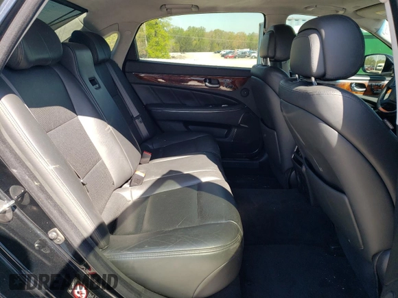 2014 Hyundai Equus Signature with VIN KMHGH4JH8EU073826, listed as a Copart auction lot 52123215 with 144,477 mi miles and Salvage Title. Bid and sale history available at DreamBid. Image 10.
