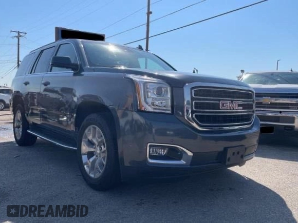 2020 GMC Yukon SLT with VIN 1GKS1BKC0LR181761, listed as a Copart auction lot 89182775 with 55,220 mi miles and Salvage Title. Bid and sale history available at DreamBid. Image 1.
