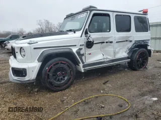 2022 Mercedes-Benz G with VIN W1NYC7HJ9NX437938, listed as a Copart auction lot 46931025 with 27,101 mi miles and Salvage Title. Bid and sale history available at carsss.com. Image 1.