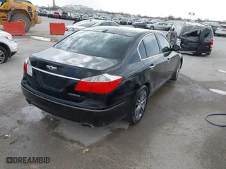 2011 Hyundai Genesis with VIN KMHGC4DF3BU115100, listed as a IAAI auction lot 41797385 with 225,413 mi miles. Bid and sale history available at carsss.com. Image 4.