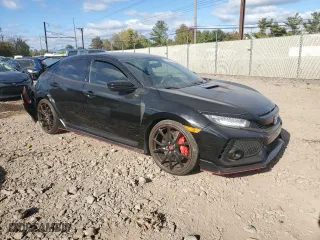 2018 Honda Civic Type R Touring with VIN SHHFK8G79JU203668, listed as a Copart auction lot 75423434 with 12,355 mi miles and Salvage Title. Bid and sale history available at carsss.com. Image 4.