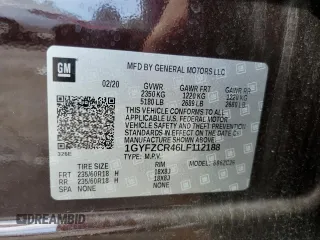 2020 Cadillac XT4 FWD Premium Luxury with VIN 1GYFZCR46LF112188, listed as a Copart auction lot 51536115 with 31,427 mi miles and Salvage title. Bid and sale history available at DreamBid. Image 15.