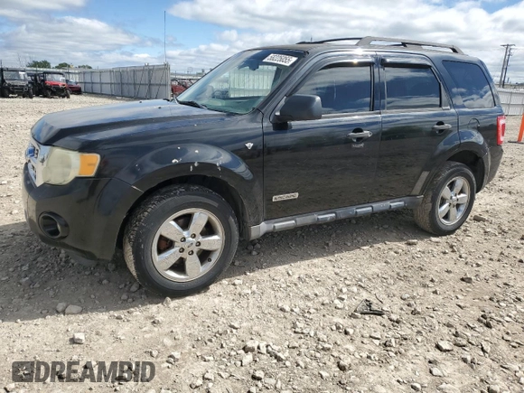 2008 Ford Escape XLT с VIN 1FMCU031X8KB43331, выставлен на аукционе Copart как лот 58225055 с пробегом 187 719 миль миль и На запчасти • Non repairable. История ставок и продаж доступна на DreamBid. Изображение 1.