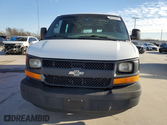 2014 Chevrolet Express Cargo Van with VIN 1GCWGFCA2E1213790, listed as a Copart auction lot 85323294 with 299,946 mi miles and Salvage Title. Bid and sale history available at carsss.com. Image 5.