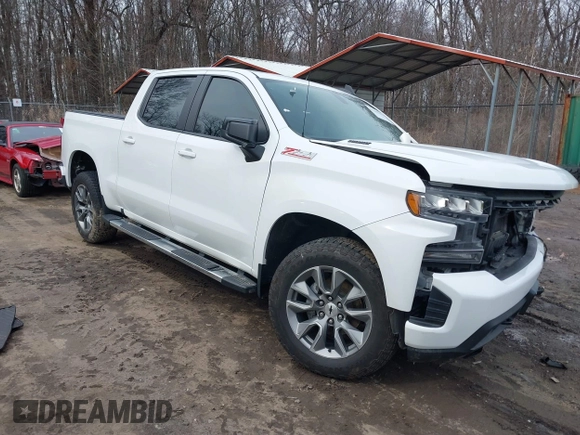 2021 Chevrolet Silverado 1500 RST with VIN 1GCUYEET8MZ306892, listed as a IAAI auction lot 41609422 with 87,387 mi miles. Bid and sale history available at carsss.com. Image 1.