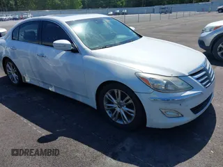 2012 Hyundai Genesis 3.8L z VIN KMHGC4DD0CU185198, wystawiony jako IAAI lot #42209317 z przebiegiem 214 757 mil mil oraz . Historia ofert i sprzedaży dostępna na DreamBid. Obrazek 1.