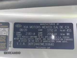 2021 Kia Forte LXS z VIN 3KPF24AD5ME269640, wystawiony jako IAAI lot #41381510 z przebiegiem 107 942 mil mil oraz . Historia ofert i sprzedaży dostępna na DreamBid. Obrazek 9.