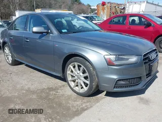 2014 Audi A4 Premium Plus z VIN WAUFFAFL6EN017277, wystawiony jako IAAI lot #41878643 z przebiegiem 105 100 mil mil oraz . Historia ofert i sprzedaży dostępna na DreamBid. Obrazek 1.