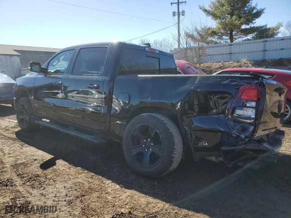 2020 Ram 1500 Big Horn with VIN 1C6SRFFT3LN328739, listed as a Copart auction lot 48977115 with 46,033 mi miles and Salvage Title. Bid and sale history available at carsss.com. Image 2.