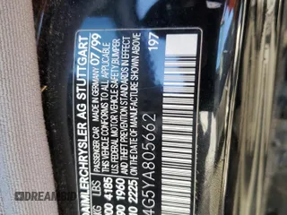 2000 Mercedes-Benz C 230 Kompressor with VIN WDBHA24G5YA805662, listed as a Copart auction lot 46092875 with 152,744 mi miles and Non Repairable. Bid and sale history available at carsss.com. Image 12.
