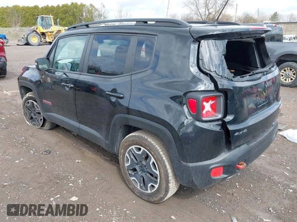 2016 Jeep Renegade Trailhawk with VIN ZACCJBCT2GPC80097, listed as a IAAI auction lot 41912694 with 75,973 mi miles and . Bid and sale history available at carsss.com. Image 3.