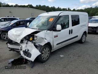 2021 Ram ProMaster City Passenger SLT with VIN ZFBHRFBBXM6V73875, listed as a Copart auction lot 68003264 with 52,217 mi miles and Salvage Title. Bid and sale history available at carsss.com. Image 1.