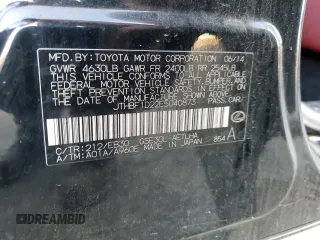 2014 Lexus IS 250 with VIN JTHBF1D22E5040873, listed as a Copart auction lot 87963265 with 124,831 mi miles and Salvage Title. Bid and sale history available at carsss.com. Image 12.