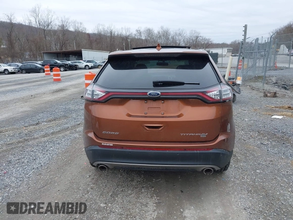 2017 Ford Edge Titanium with VIN 2FMPK4K88HBC11746, listed as a IAAI auction lot 41513987 with 55,879 mi miles. Bid and sale history available at carsss.com. Image 16.