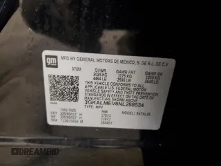 2022 GMC Terrain SLE z VIN 3GKALMEV8NL288534, wystawiony jako Copart lot #60321875 z przebiegiem 31 045 mil mil oraz Szkoda całkowita • Salvage title. Historia ofert i sprzedaży dostępna na DreamBid. Obrazek 13.