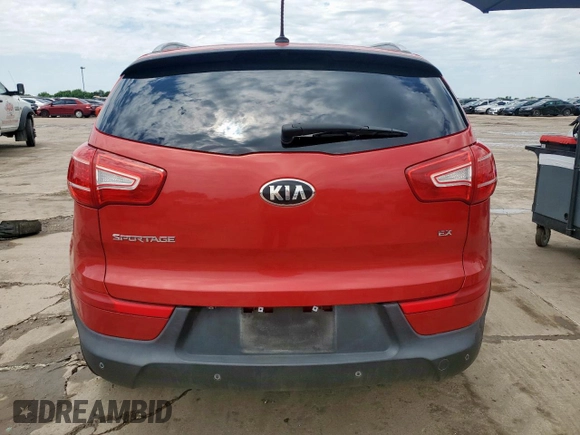 2013 Kia Sportage EX with VIN KNDPCCA2XD7542288, listed as a Copart auction lot 58819995 with 125,315 mi miles and Salvage title. Bid and sale history available at DreamBid. Image 6.