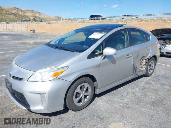 2012 Toyota Prius One with VIN JTDKN3DU6C5420412, listed as a IAAI auction lot 41655584 with 161,388 mi miles and . Bid and sale history available at DreamBid. Image 2.