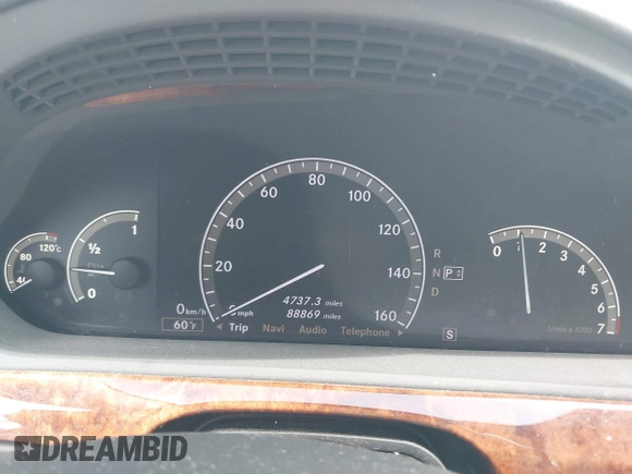 2008 Mercedes-Benz S 550 with VIN WDDNG71X18A153424, listed as a IAAI auction lot 41926237 with 88,869 mi miles and . Bid and sale history available at DreamBid. Image 7.