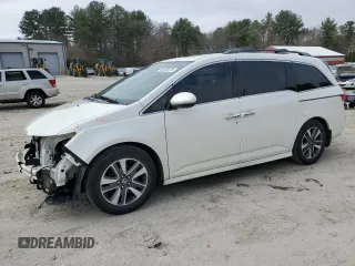 2015 Honda Odyssey Touring Elite with VIN 5FNRL5H93FB082797, listed as a Copart auction lot 49128275 with 134,612 mi miles and Non Repairable. Bid and sale history available at DreamBid. Image 1.