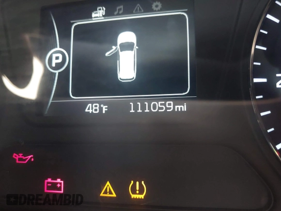 2018 Kia Sorento LX with VIN 5XYPGDA36JG403695, listed as a IAAI auction lot 42018100 with 111,059 mi miles. Bid and sale history available at carsss.com. Image 15.